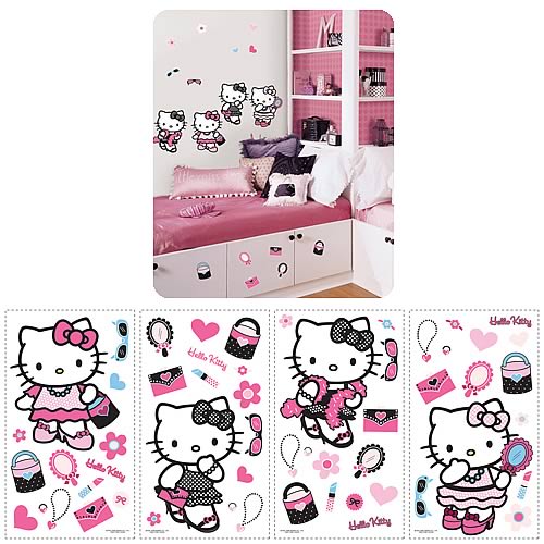 Hello Kitty Dress Up Wall Applique