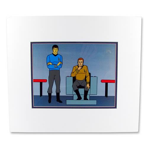 Star Trek Filmation At The Helm Kirk and Spock Seri-Cel