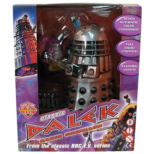Doctor Who Silver and Black RC Dalek