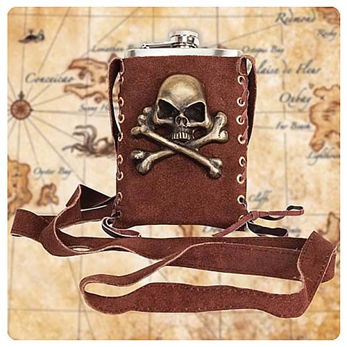 Steampunk Pirate Brown Flask Companion