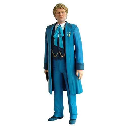 Doctor Who Sixth Doctor with Real Time Blue Coat Figure
