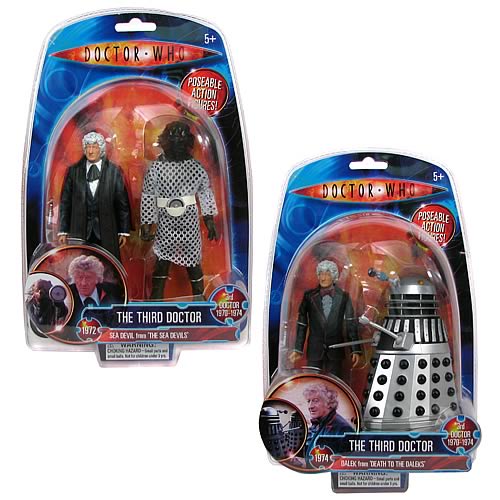 Doctor Who Third Doctor Action Figure 2-Pack Set