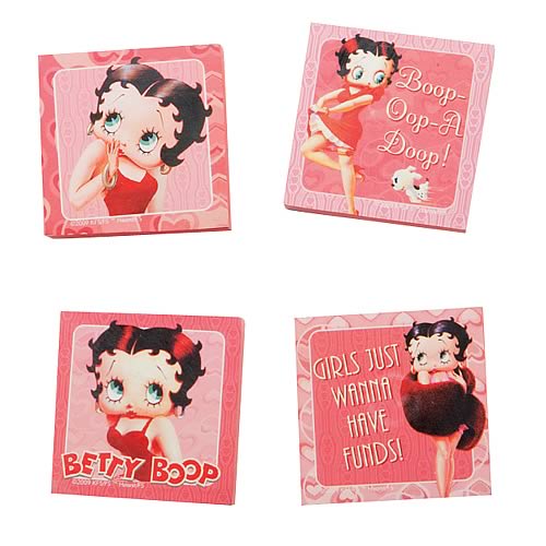 Betty Boop Tile Magnets 4-Pack