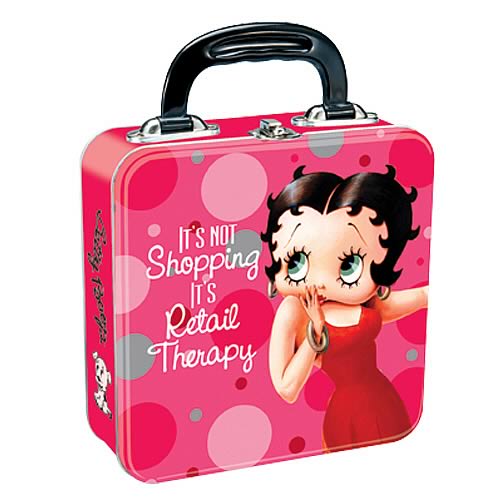 Betty Boop Retail Therapy Square Tin Tote