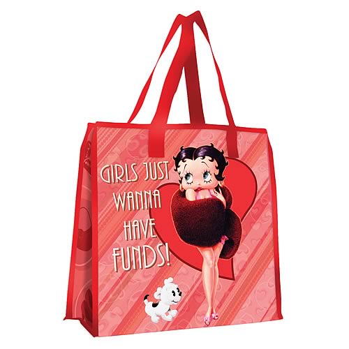 Betty Boop Girls Wanna Have Funds Reusable Shopping Tote