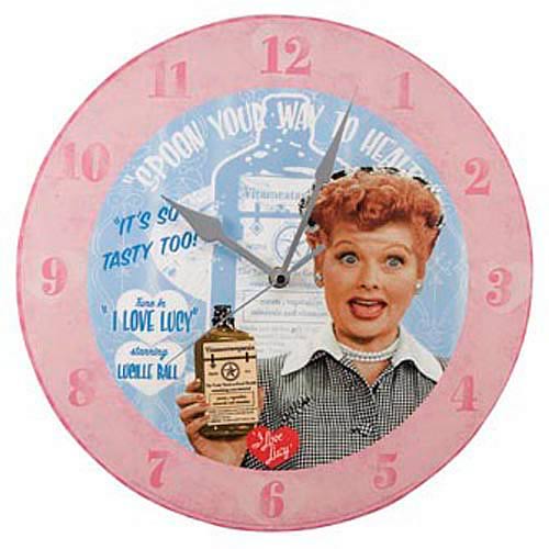 I Love Lucy Spoon Your Way To Health Wall Clock