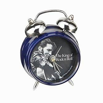 Elvis Presley The King Mini Twin Bell Alarm Clock