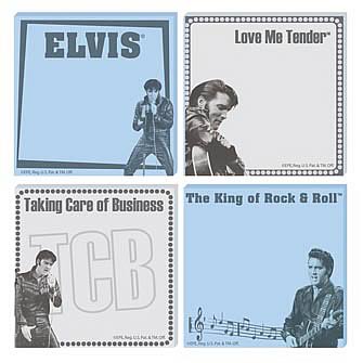 Elvis Presley Sticky Notes 4-Pack