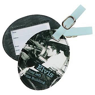 Elvis Presley Left The Building Luggage Tag