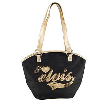 Elvis Presley I Love Elvis Tote Bag
