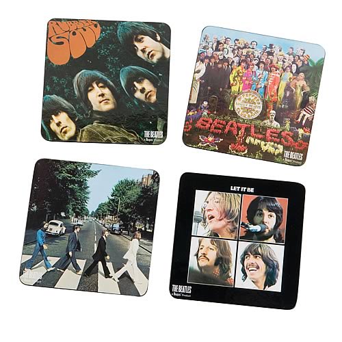 The Beatles Album Cover Coaster 4-Pack