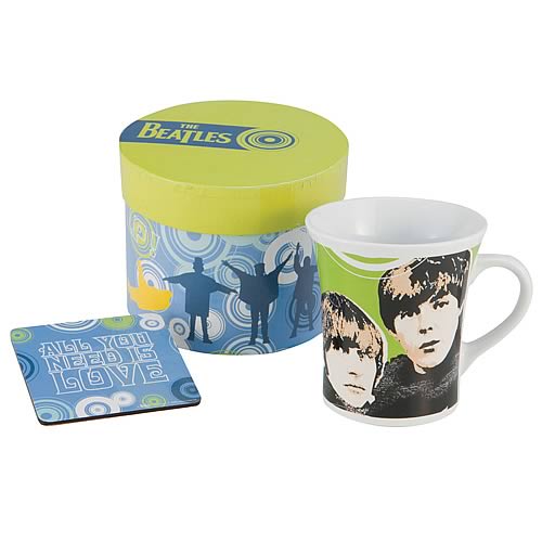 The Beatles All You Need Is Love Mug and Coaster Set
