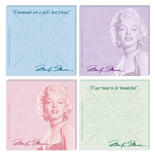 Marilyn Monroe Sticky Note 4-Pack