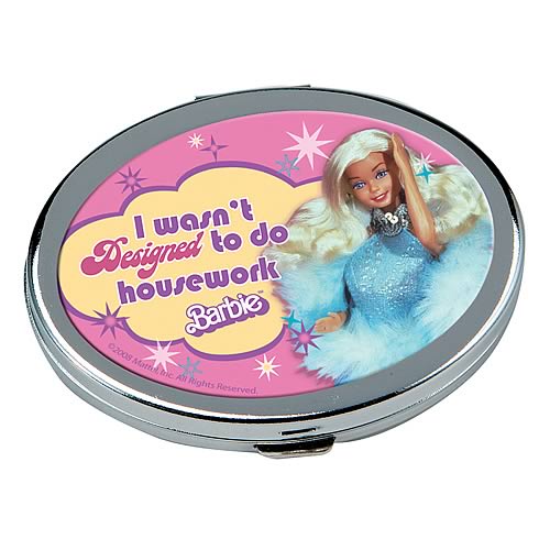 Barbie Oval Hand Mirror
