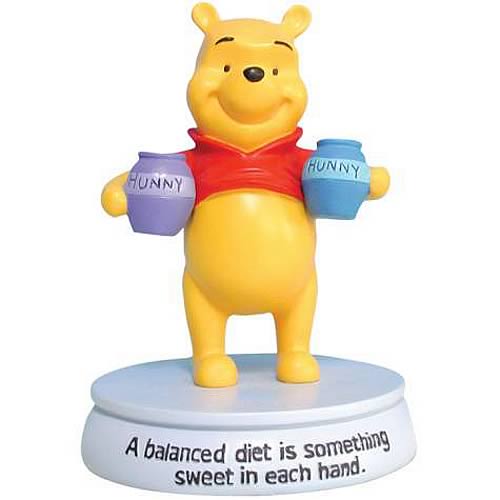 Winnie the Pooh Balanced Diet Mini Statue