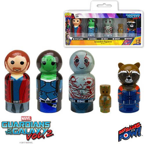 Guardians of the Galaxy Vol. 2 Pin Mate Wooden Figure Set of 5