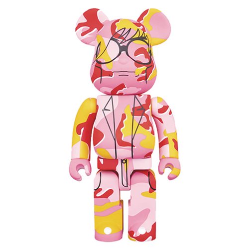 Andy Warhol Camo Version 1000% Bearbrick Figure