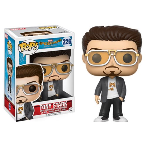 Spider-Man: Homecoming Tony Stark with Kitty Tee Pop! Vinyl Figure