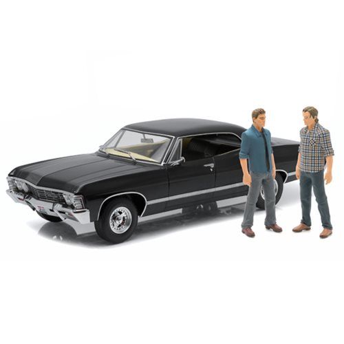 Supernatural 1967 Chevrolet Impala Sport Sedan 1:18 Scale Die-Cast Metal Vehicle with Sam and Dean Figures