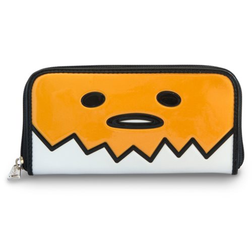 Gudetama Big Face Zip-Around Wallet