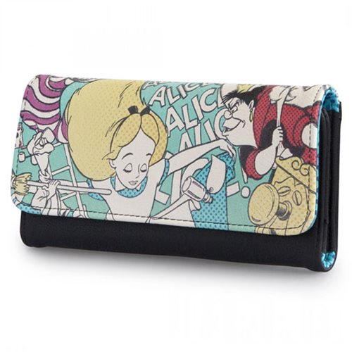 Alice In Wonderland Alice and Queen of Hearts faux-leather Wallet