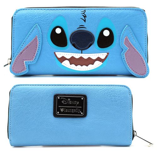 Lilo & Stitch Big Face 3-D Ears Zip-Around Wallet