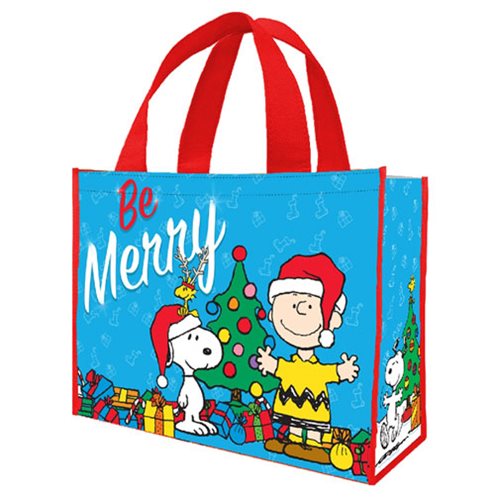 Peanuts Be Merry Holiday Large Recycled Shopper Tote