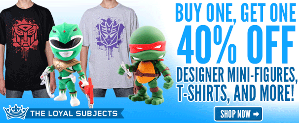 Buy One, Get One 40% Off Designer Mini-Figures, T-Shirts, and More!                                                                                                     