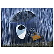WALL-E Asleep in the Rain Giclee 