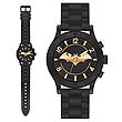 Batman Gold Emblem Rubber Strap Watch 