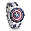 Captain America Shield Watch with Metal Bracelet Band 