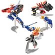 Power Rangers Retrofire Megazord Figures Wave 1 Set