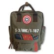 Marvel Captain America Vintage Military Army Backpack 