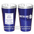 Doctor Who TARDIS Police Sign - 16 oz. Glass Set of 2       