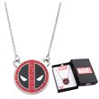 Deadpool Logo Stainless Steel with Gem Pendant Necklace 