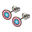 Captain America Shield Stud Earrings 