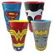 DC Comics Female Heroes Molded Ceramic Pint Glass 4-Pack 