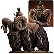 Star Wars Bantha and Tusken Raider Statue Sculpture         