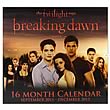 Twilight Breaking Dawn 2012 16 Month Wall Calendar          