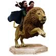 Chronicles of Narnia: Girls on Aslan Statue
